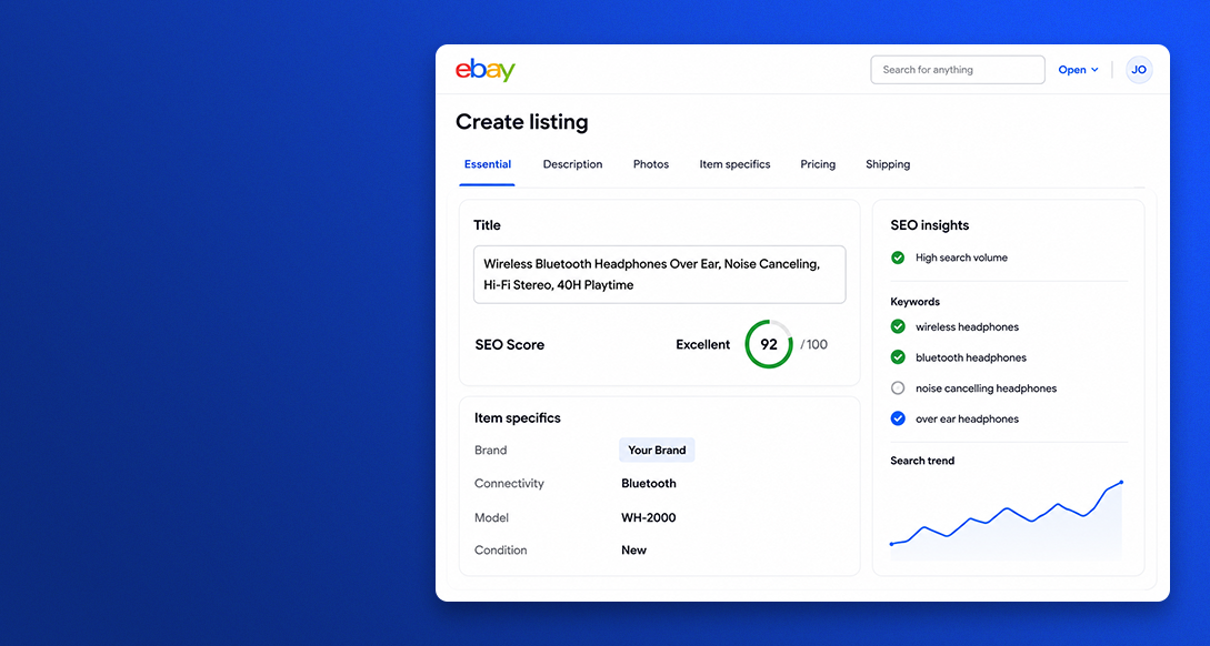 eBay Product Listing SEO showcase