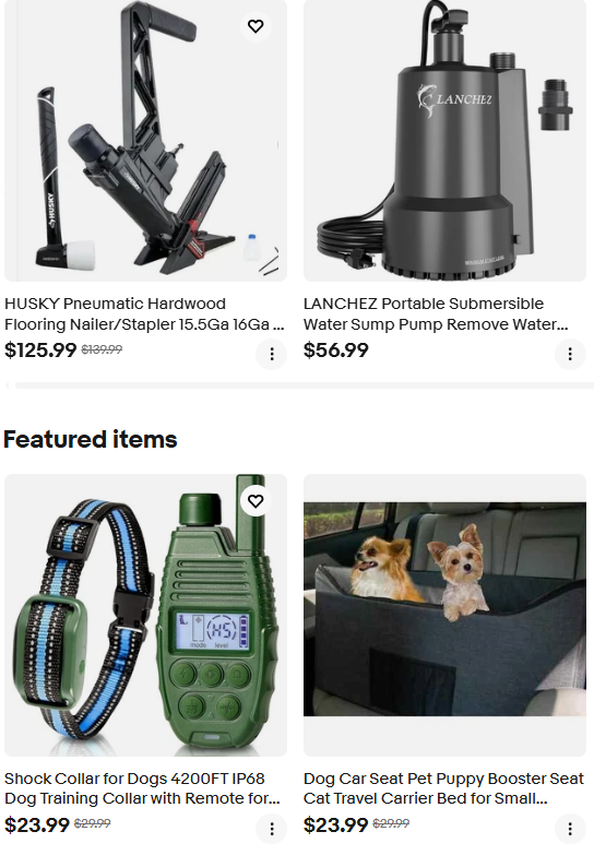 Relaxton Warehouse eBay Store Interface