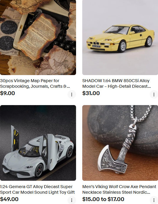 Starovyna eBay Store Interface